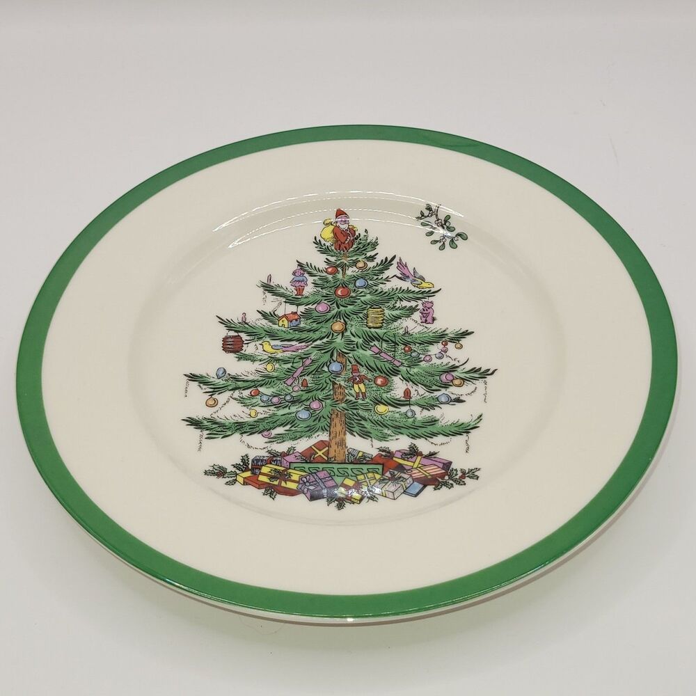 New Spode Christmas Tree 7.25" Salad Plate S3324-A9 NWT